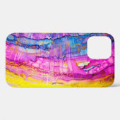 Kleurrijke wolken macro, inkt spatten. Case-Mate iPhone case (Achterkant (horizontaal))