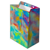 Kleurrijke wolken medium cadeauzakje (Achterkant Gekanteld)
