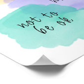 Kleurrijke wolken Motivatie School Poster (Hoek)