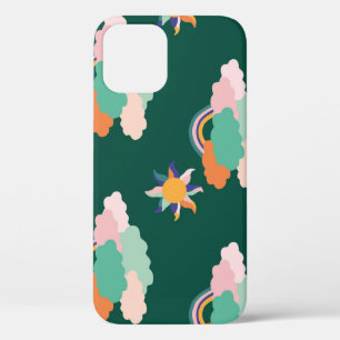 Kleurrijke wolken regenbogen naadloos patroon Case-Mate iPhone case