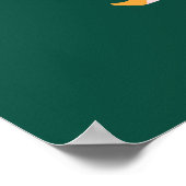 Kleurrijke wolken regenbogen naadloos patroon poster (Hoek)