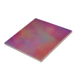 Kleurrijke wolken tegeltje