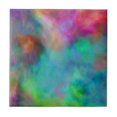 Kleurrijke wolken tegeltje (Voorkant)