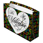 Kleurrijke woorden van liefde groot cadeauzakje (Achterkant Gekanteld)