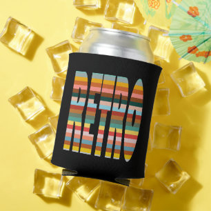 Kleurrijke Word Stripes van Retro Blikjeskoeler