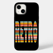 Kleurrijke Word Stripes van Retro Case-Mate iPhone Case (Achterkant)