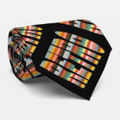 Kleurrijke Word Stripes van Retro Stropdas (Opgerold)