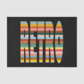 Kleurrijke Word Stripes van Retro Tissuepapier (Voorkant)