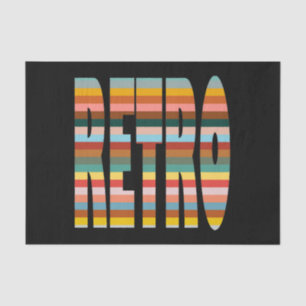 Kleurrijke Word Stripes van Retro Tissuepapier