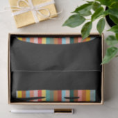 Kleurrijke Word Stripes van Retro Tissuepapier (Geschenk)