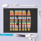 Kleurrijke Word Stripes van Retro Tissuepapier (Craft)