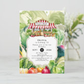 Kleurrijke wortelen boeren markt verjaardag kaart (Staand voorkant)