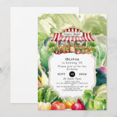 Kleurrijke wortelen boeren markt verjaardag kaart (Voorkant / Achterkant)