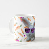 Kleurrijke Wortelen en Whimsical Bunny Mok (Voorkant links)