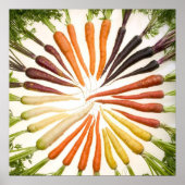 kleurrijke wortelen poster (Voorkant)