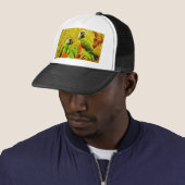 Kleurrijke wortelen trucker pet (In situ)