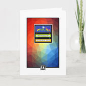 Kleurrijke WWJD / Go and Do Gelijkaardig wenskaart Kaart (Voorkant)