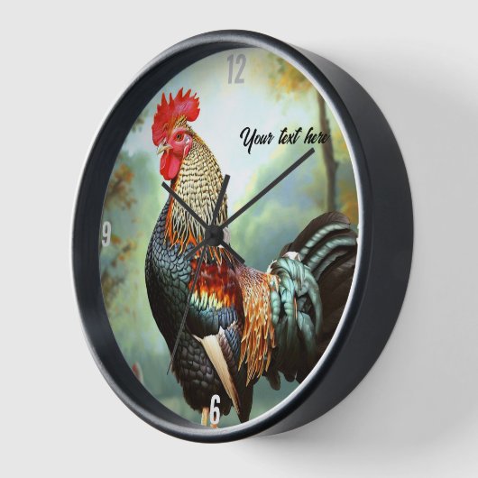 Kleurrijke Wyandotte Rooster (Hoek)