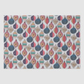 Kleurrijke  Xmas Ornamenten Patroon Tissuepapier (Voorkant)