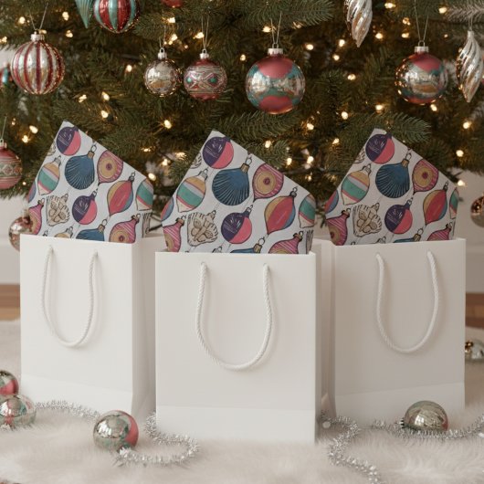 Kleurrijke  Xmas Ornamenten Patroon Tissuepapier