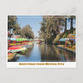 Kleurrijke Xochimilco Trajinera boten in Mexico-St Briefkaart (Voorkant)