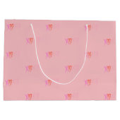 Kleurrijke "XOXO" Hearts Valentijnsdag Groot Cadeauzakje (Achterkant)