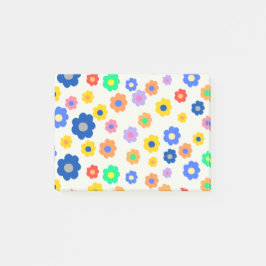 Kleurrijke Y2K kleine bloem grillig patroon Post-it® Notes