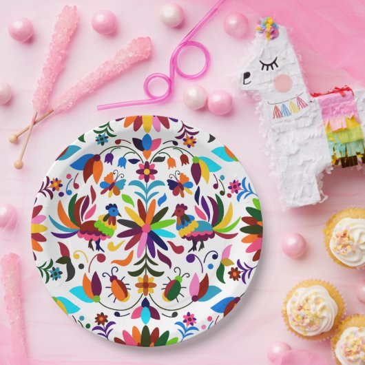 Kleurrijke  Yoga voor de zomer Papieren Bordje (Feest)