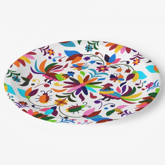 Kleurrijke  Yoga voor de zomer Papieren Bordje (Gekanteld)