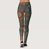 Kleurrijke yogabroek leggings (Achterkant)