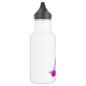 Kleurrijke yogadame silhouetfles waterfles (Links)