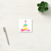 Kleurrijke yogadeel post-it® notes (Kantoor)