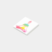 Kleurrijke yogadeel post-it® notes (Schuin)