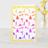 Kleurrijke yogha-pelletjes en gekleurde oude papie kaart (Gele Bloem)