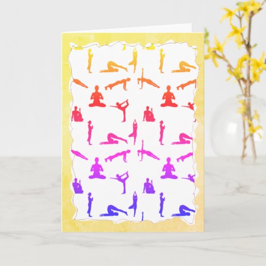 Kleurrijke yogha-pelletjes en gekleurde oude papie kaart (Gele Bloem)