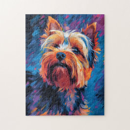 Kleurrijke Yorkshire Terrier Legpuzzel