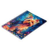 Kleurrijke Yorkshire Terrier Notitieboek (Linkerzijde)