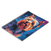 Kleurrijke Yorkshire Terrier Notitieboek (Linkerzijde)