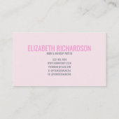 Kleurrijke zachte delicate levendige pastel regenb visitekaartje (Achterkant)