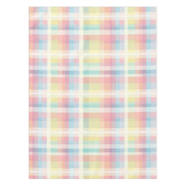 Kleurrijke zachte gingham patroon tafelkleed
