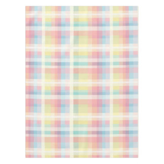 Kleurrijke zachte gingham patroon tafelkleed