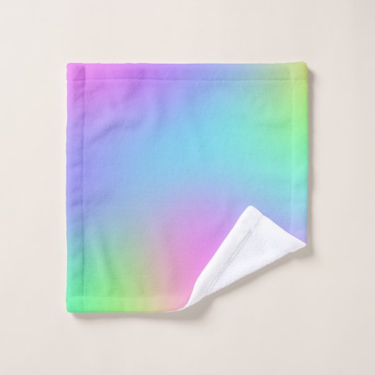 Kleurrijke zachte gradiënt bad handdoek (Wasdoekje)