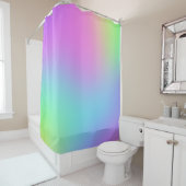 Kleurrijke zachte gradiënt douchegordijn (In situ)
