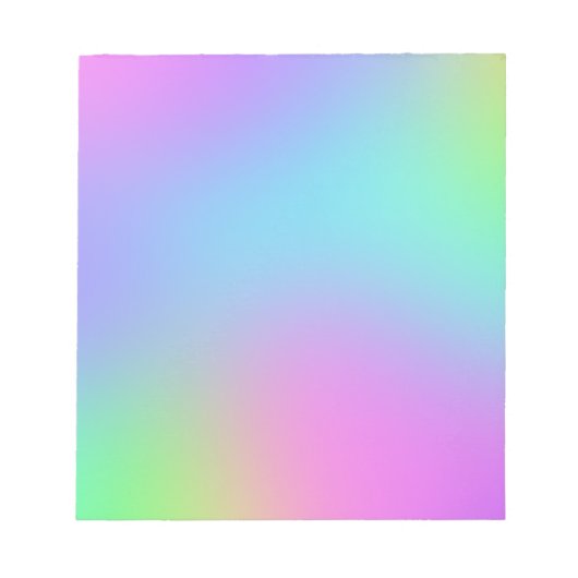 Kleurrijke zachte gradiënt notitieblok (Voorkant)