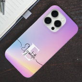 Kleurrijke zachte pastelkleuren Gradient Chic Mono Case-Mate iPhone Case