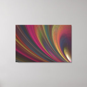 Kleurrijke Zachte Zandgolven Canvas Afdruk