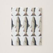 Kleurrijke  zalmillustratie legpuzzel (Verticaal)