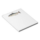 Kleurrijke  zalmillustratie notitieblok (Schuin)
