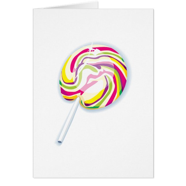 kleurrijke zanderige lolly (Voorkant)