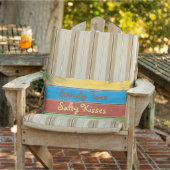 Kleurrijke Zandige van het Zoute Tenen Hoofdkussen Buitenkussen (Stoel)